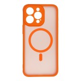 FULL MATTE MAG COVER case compatible with MagSafe for IPHONE 15 Pro Max hermes orange
