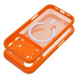 FULL MATTE MAG COVER case compatible with MagSafe for IPHONE 16 Pro Max hermes orange