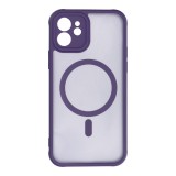 FULL MATTE MAG COVER case compatible with MagSafe for IPHONE 12 purple