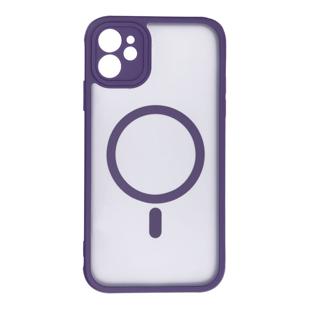 FULL MATTE MAG COVER case compatible with MagSafe for IPHONE 11 purple