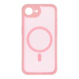 FULL MATTE MAG COVER case compatible with MagSafe for IPHONE 16E (SE 4 2025) light pink