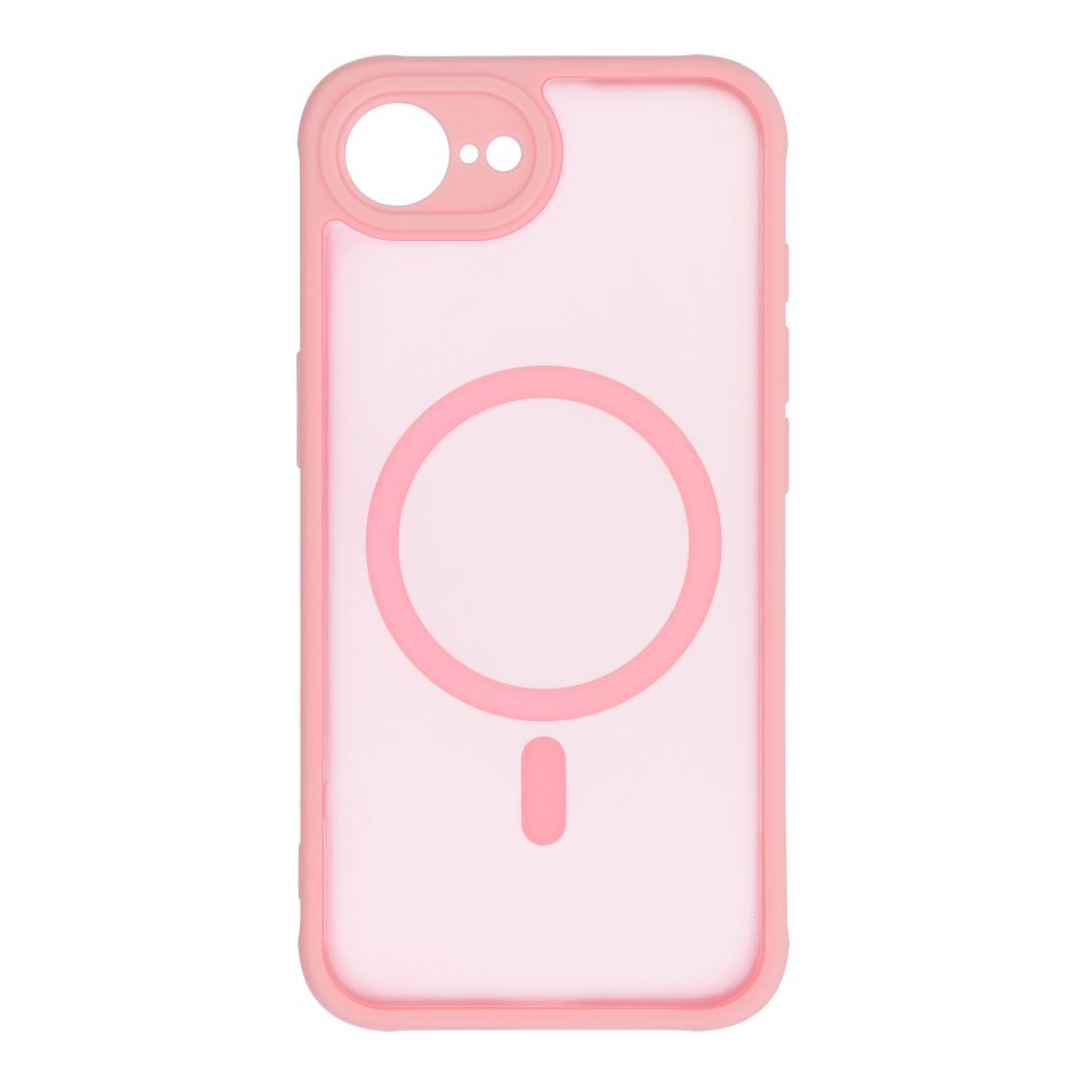 FULL MATTE MAG COVER case compatible with MagSafe for IPHONE 16E (SE 4 2025) light pink