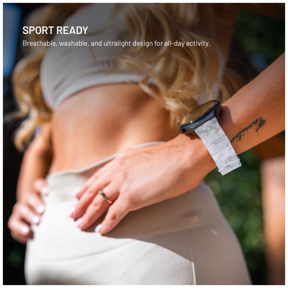 Resinový řemínek FIXED Resin Strap s Quick Release 22mm pro smartwatch, Cloud White