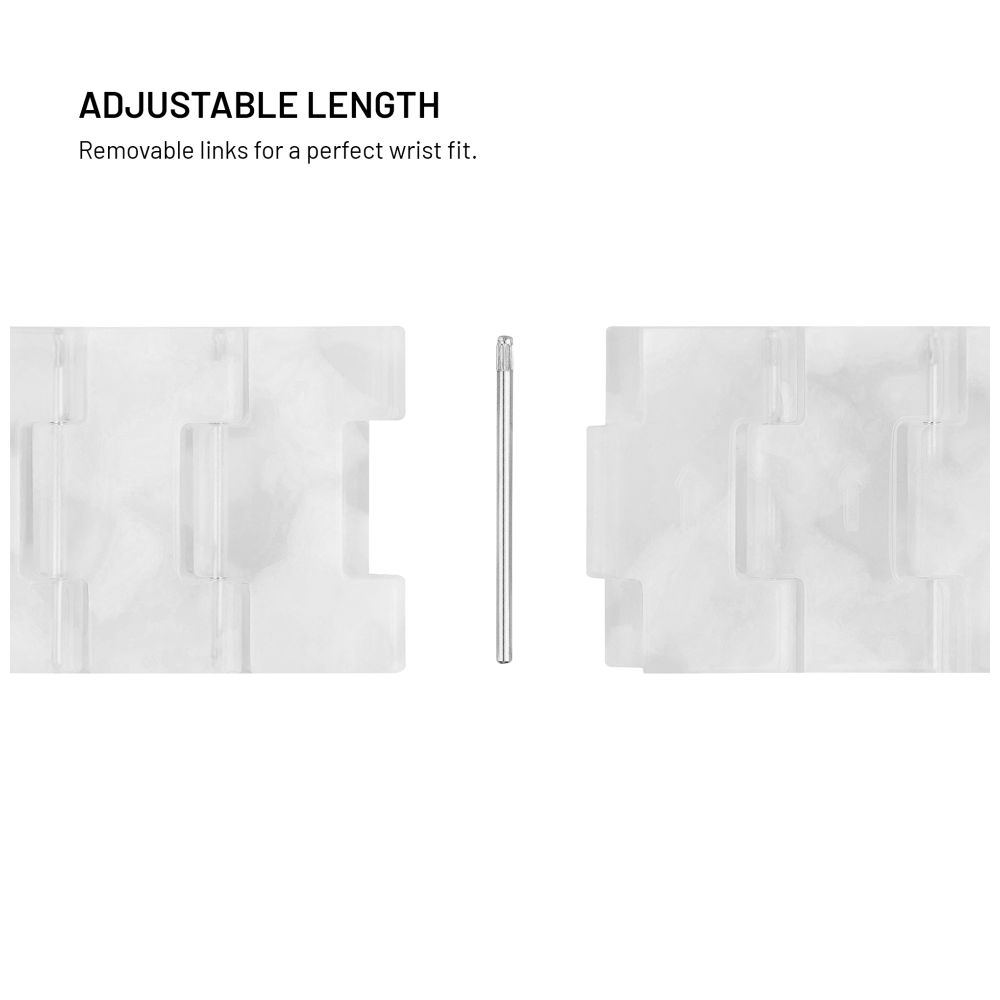 Resinový řemínek FIXED Resin Strap pro Apple Watch 38/40/41mm, Cloud White