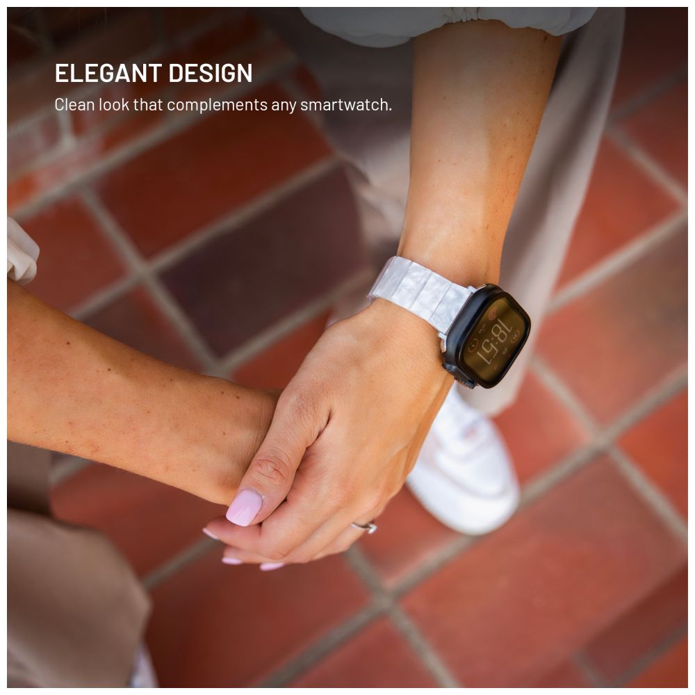 Resinový řemínek FIXED Resin Strap pro Apple Watch 38/40/41mm, Carbon Black