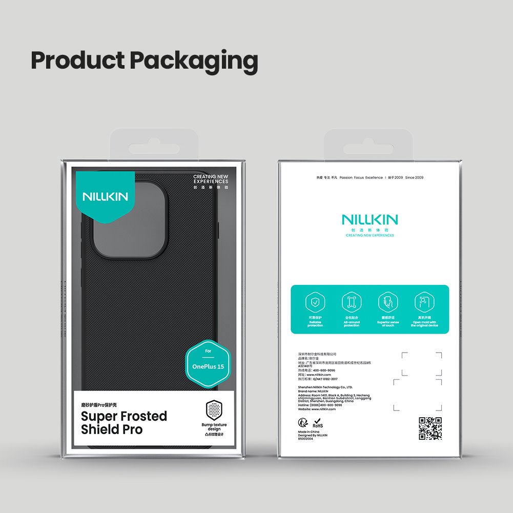 Nillkin Super Frosted PRO Zadní Kryt pro OnePlus 15 Black