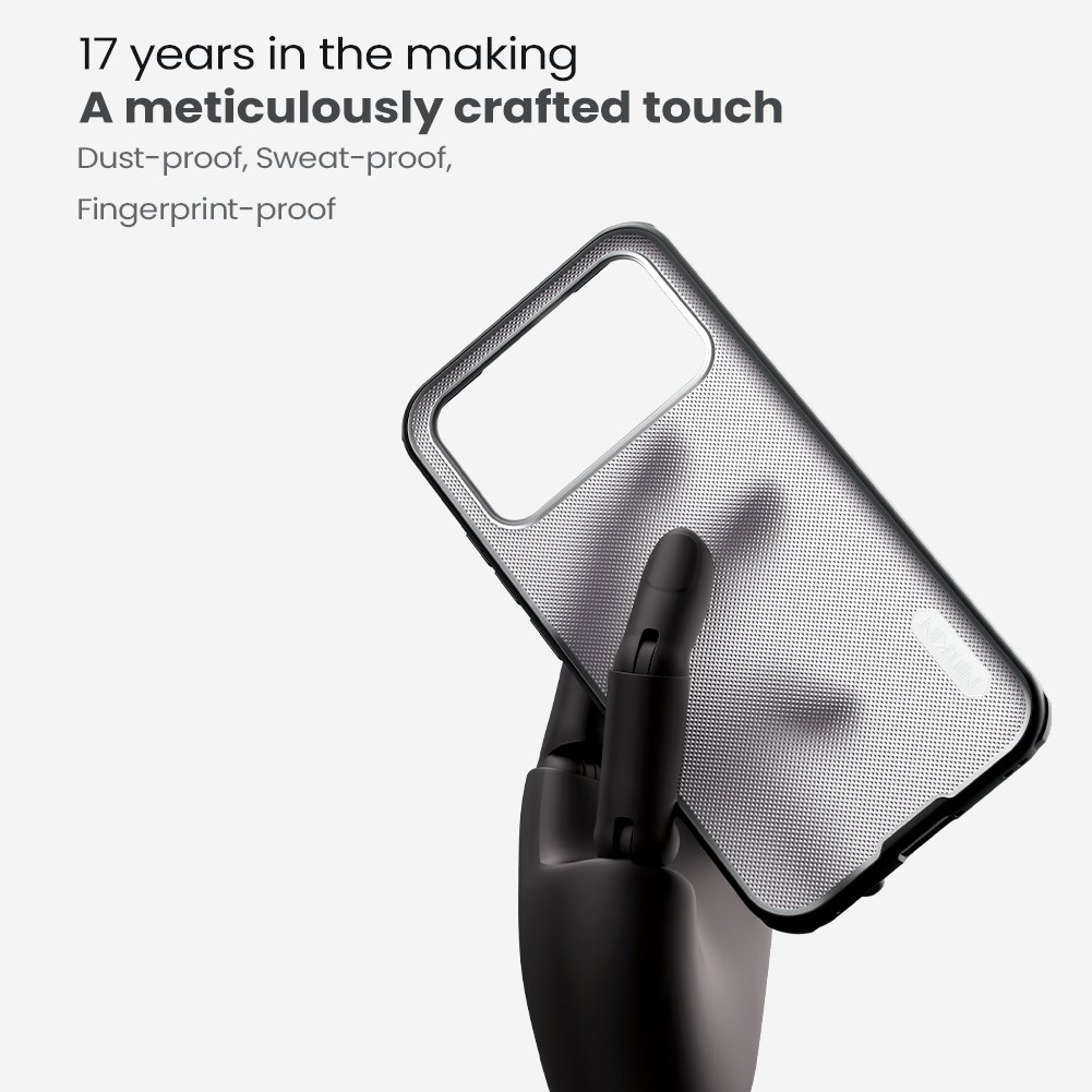 Nillkin Super Frosted PRO Zadní Kryt pro Poco F8 Pro Transparent Black