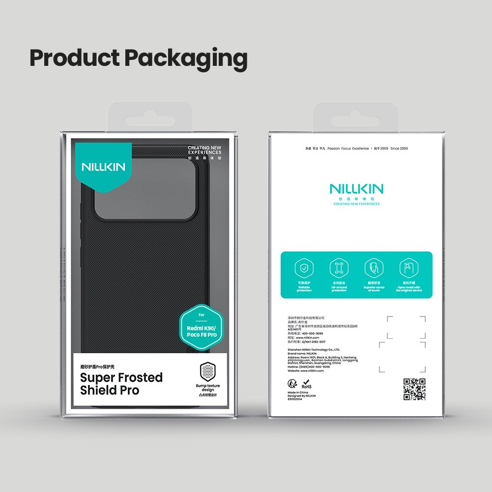 Nillkin Super Frosted PRO Zadní Kryt pro Poco F8 Pro Black