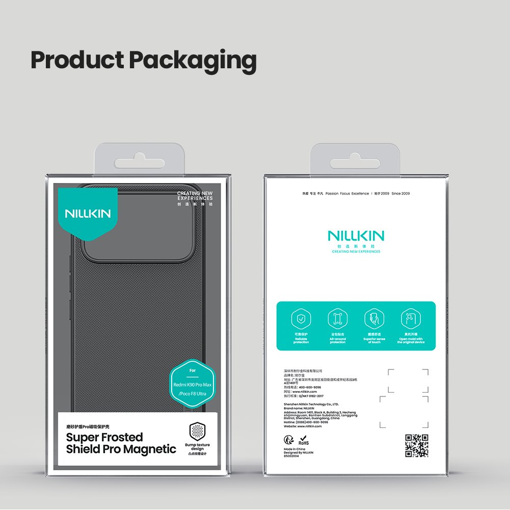 Nillkin Super Frosted PRO Magnetic Zadní Kryt pro Poco F8 Ultra Black