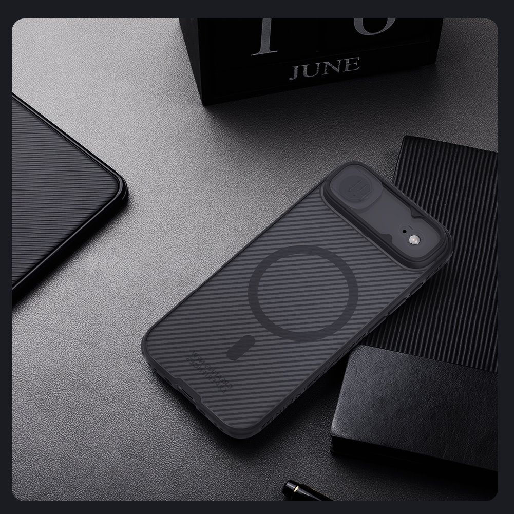 Nillkin CamShield PRO Magnetic Zadní Kryt pro Apple iPhone Air Transparent Black