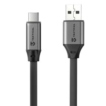 Kabel Tactical Fat Man 2.0 Cable USB-A/USB-C 1m, šedá