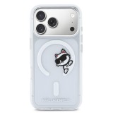 Karl Lagerfeld IML Choupette Peekaboo MagSafe Zadní Kryt pro iPhone 17 Pro Transparent