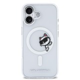 Karl Lagerfeld IML Choupette Peekaboo MagSafe Zadní Kryt pro iPhone 17 Transparent