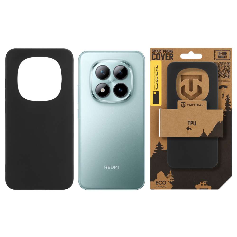 Tactical TPU Kryt pro Xiaomi Redmi Note 15 Pro Black 