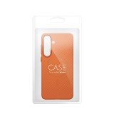 Pouzdro Case KEVLAR compatible with MagSafe pro Samsung Galaxy A36, oranžová
