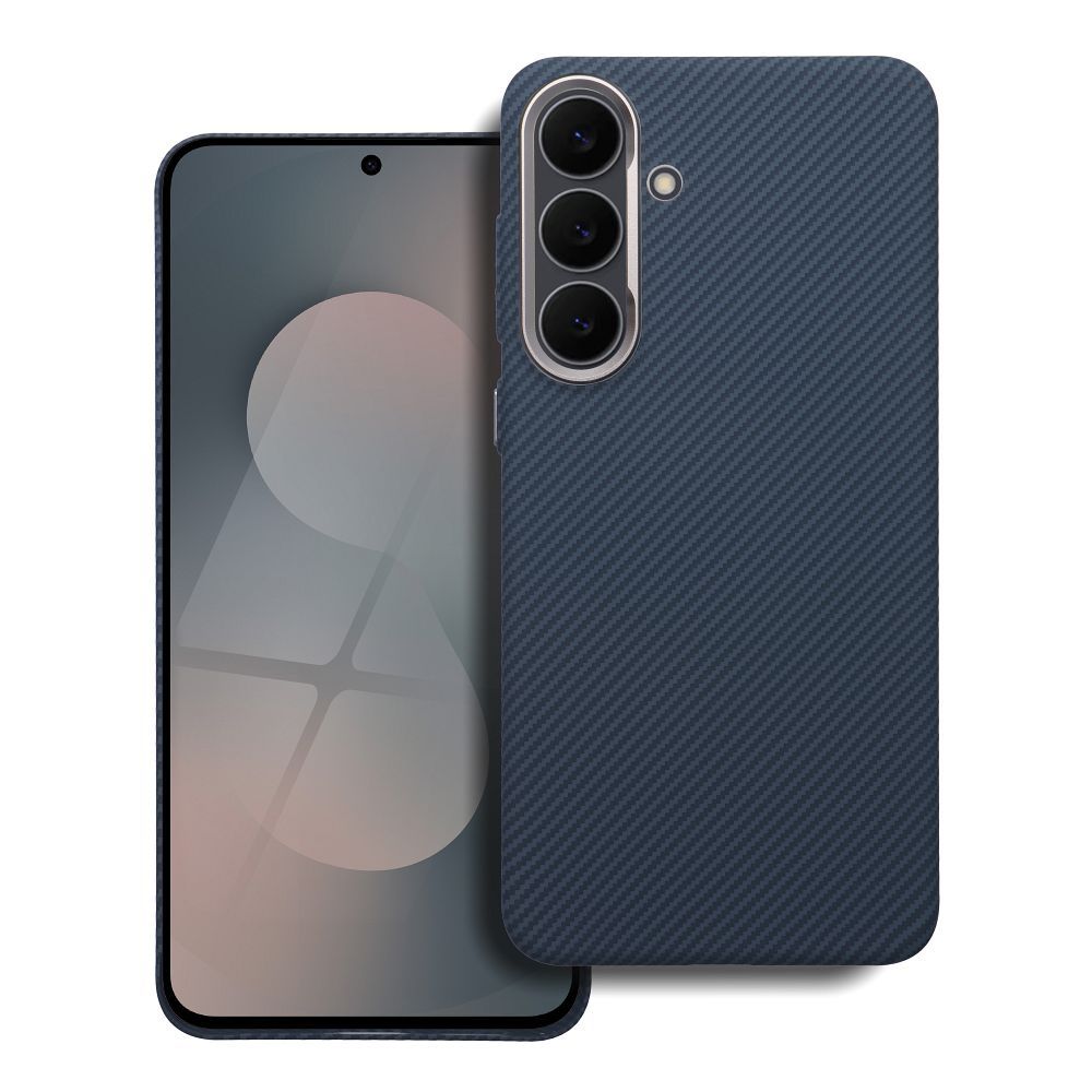 Pouzdro Case KEVLAR compatible with MagSafe pro Samsung Galaxy A36, modrá