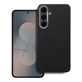 Pouzdro Case KEVLAR compatible with MagSafe pro Samsung Galaxy S25 FE, černá