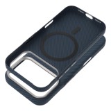 Pouzdro Case KEVLAR compatible with MagSafe pro Apple iPhone 17 Pro Max, modrá