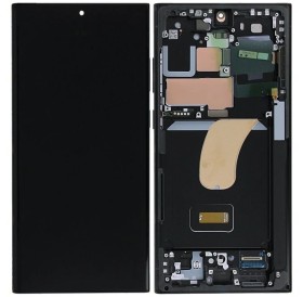 LCD display + dotyková deska + přední kryt pro Samsung Galaxy S24+, black