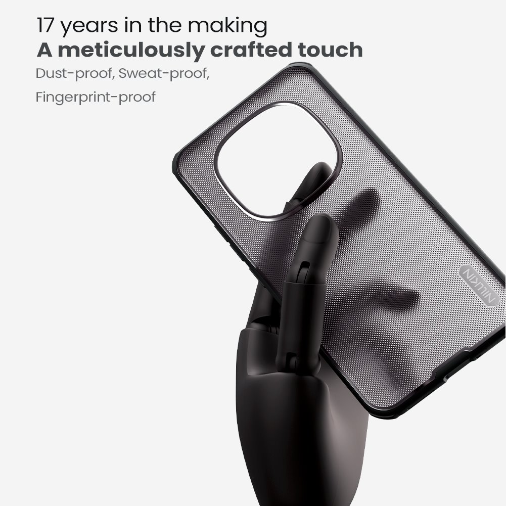 Nillkin Super Frosted PRO Zadní Kryt pro Xiaomi Redmi Note 15 Pro 5G Transparent Black 