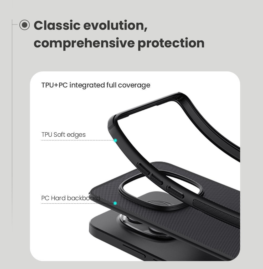 Nillkin Super Frosted PRO Zadní Kryt pro Xiaomi Redmi Note 15 Pro 5G Black 