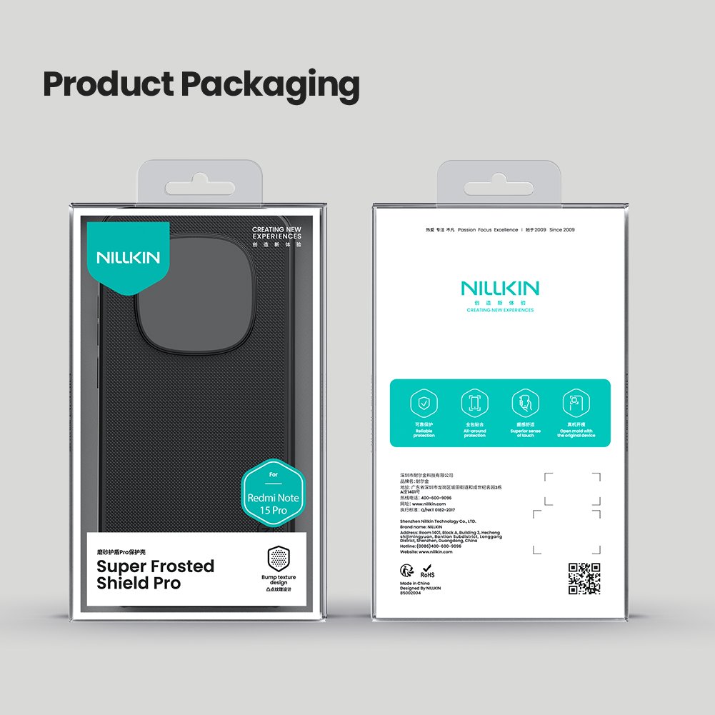 Nillkin Super Frosted PRO Zadní Kryt pro Xiaomi Redmi Note 15 Pro 5G Black 