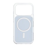 CLEAR FUSION MAG COVER Case compatible with MagSafe for IPHONE 16 Pro navy blue