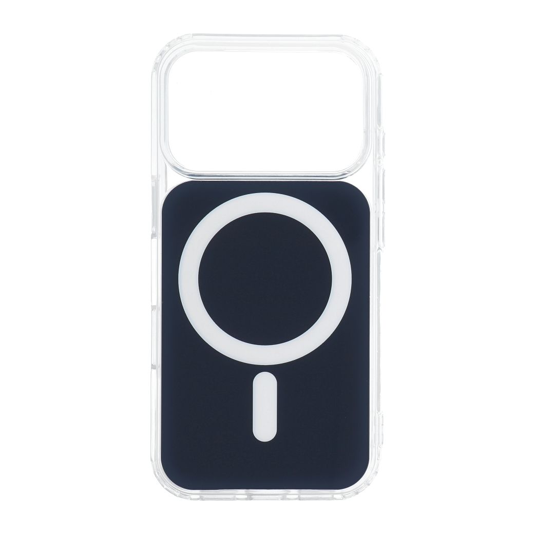 CLEAR FUSION MAG COVER Case compatible with MagSafe for IPHONE 17 Air navy blue