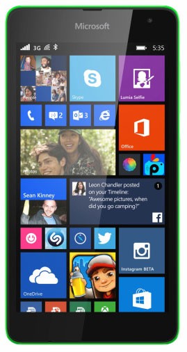 Microsoft Lumia 535 Dual SIM Bright Green