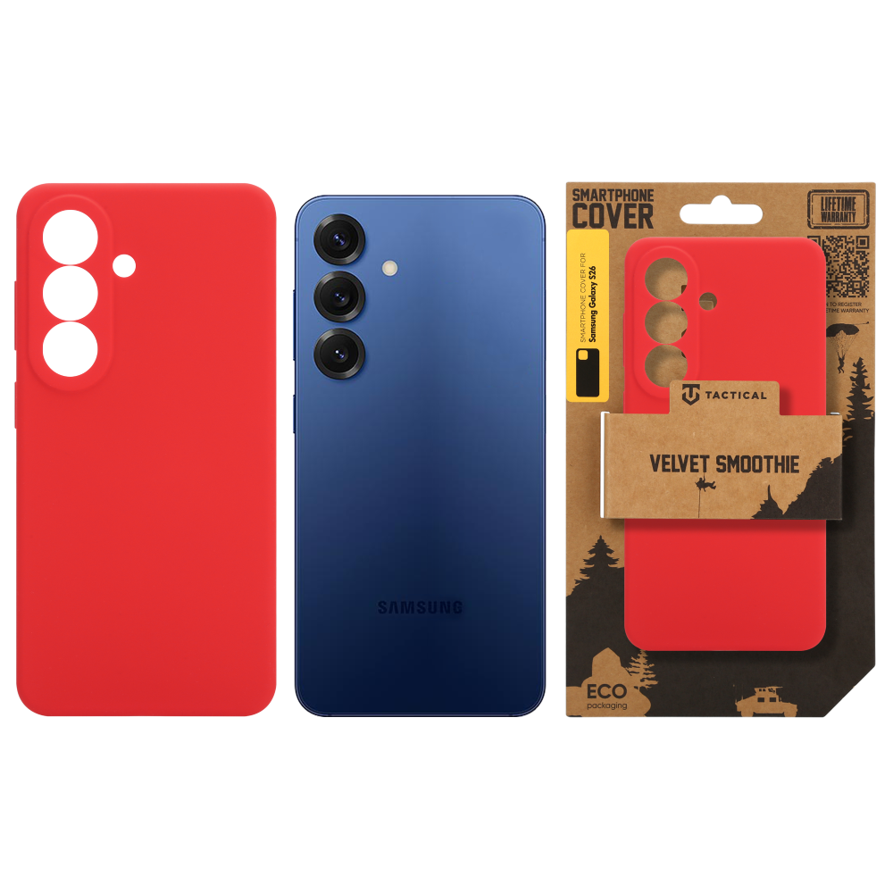 Tactical Velvet Smoothie Kryt pro Samsung Galaxy S26 Chilli
