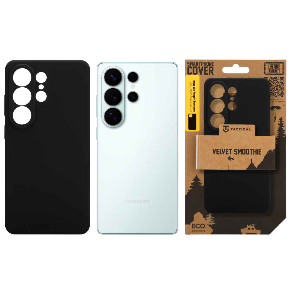 Tactical Velvet Smoothie Kryt pro Samsung Galaxy S26 Ultra Asphalt