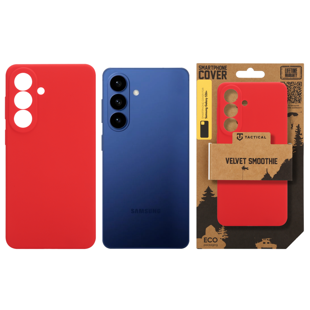 Tactical Velvet Smoothie Kryt pro Samsung Galaxy S26+ Chilli