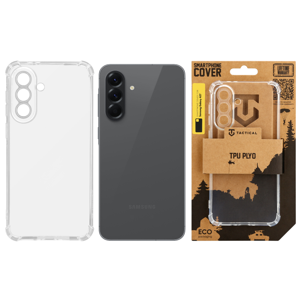 Tactical TPU Plyo Kryt pro Samsung Galaxy A57 Transparent 
