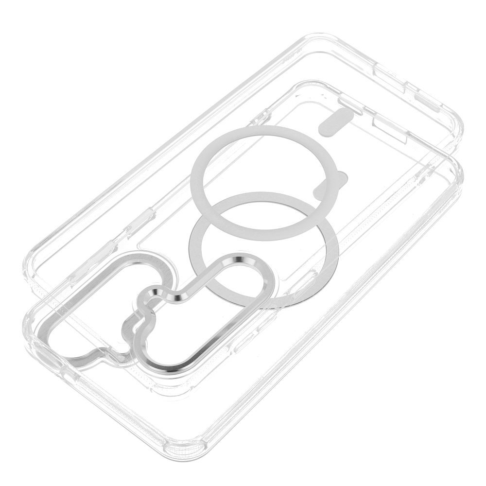 Case FRAME CLEAR HYBRID MAG COVER compatible with MagSafe for SAMSUNG A57 transparent