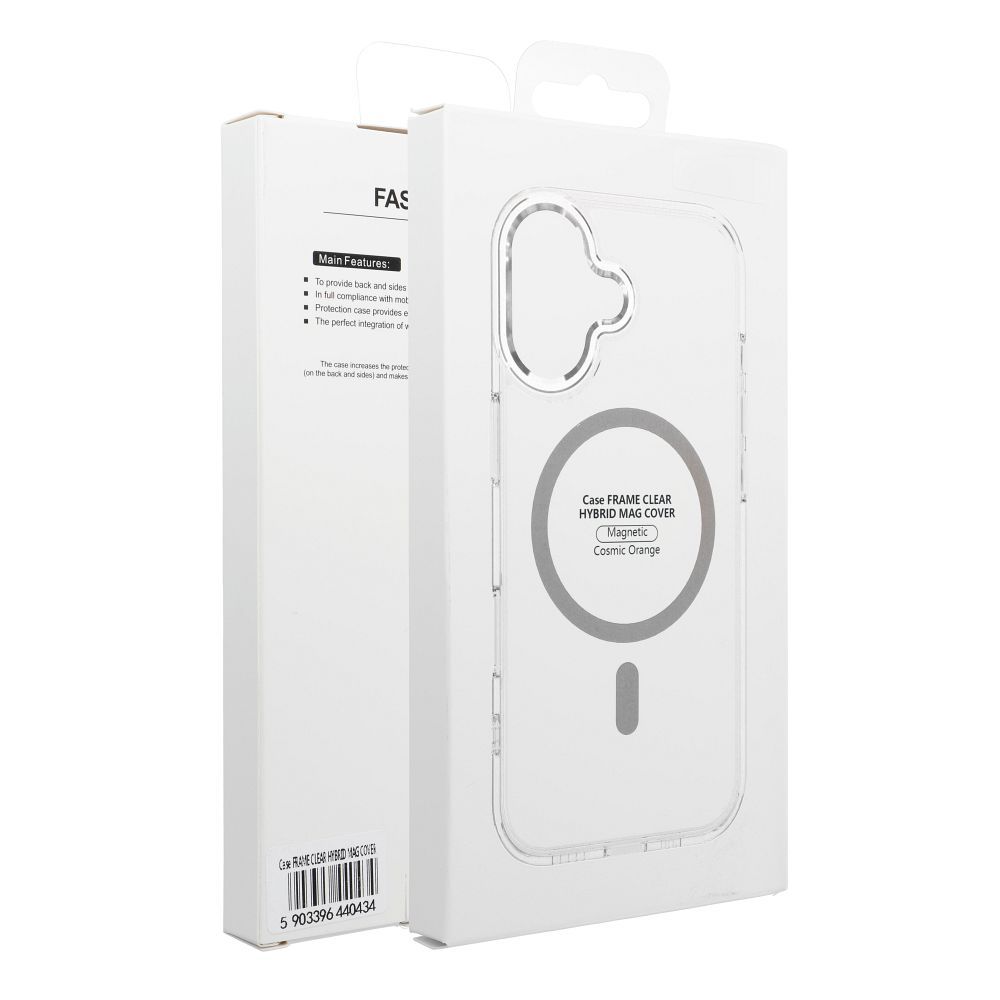 Case FRAME CLEAR HYBRID MAG COVER compatible with MagSafe for SAMSUNG A57 transparent