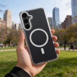 Case FRAME CLEAR HYBRID MAG COVER compatible with MagSafe for REDMI 15 transparent