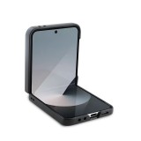 Lacoste Iconic Petit Pique Woven Logo MagSafe Zadní Kryt pro Samsung Galaxy Z Flip 6/7 FE Black