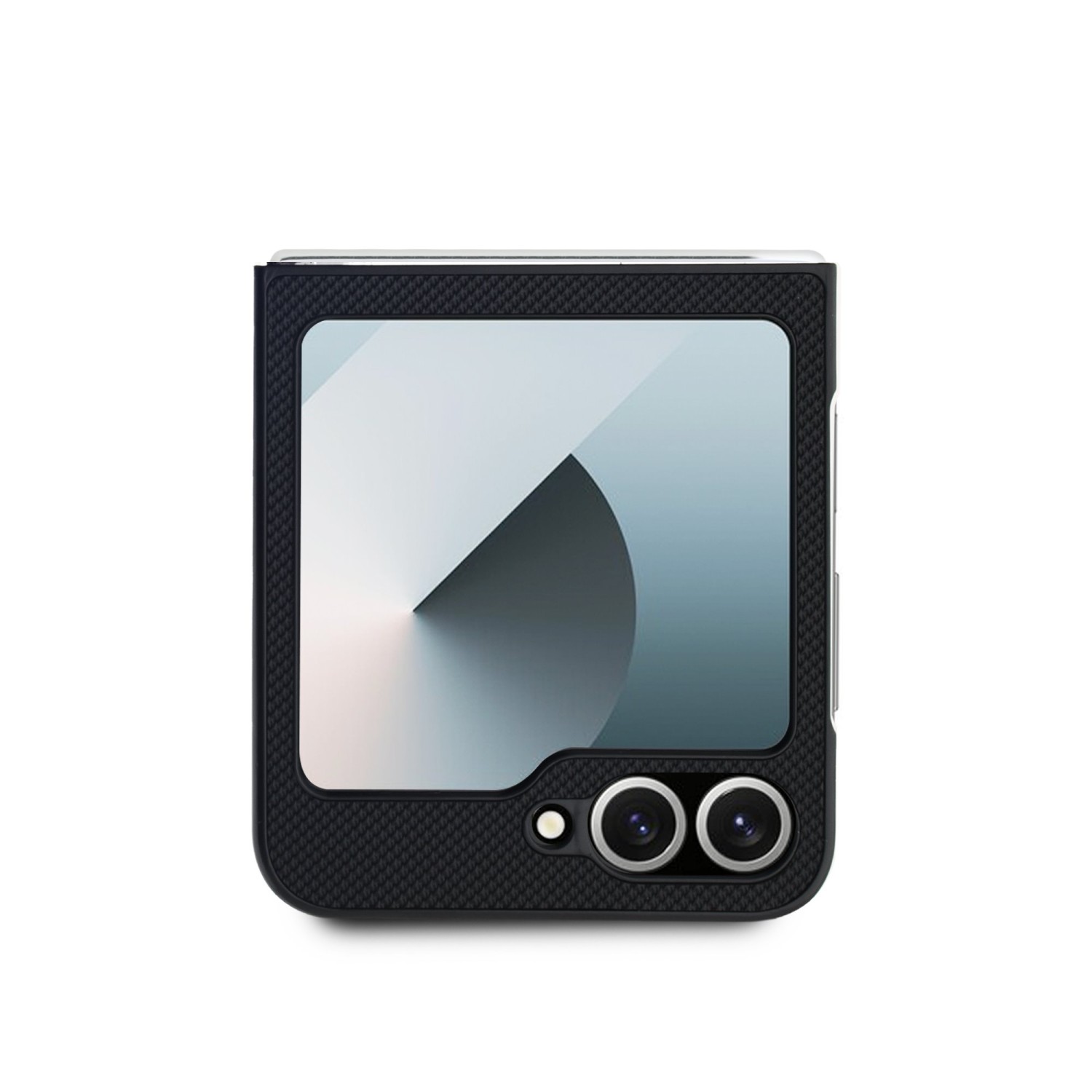 Lacoste Iconic Petit Pique Woven Logo MagSafe Zadní Kryt pro Samsung Galaxy Z Flip 6/7 FE Black