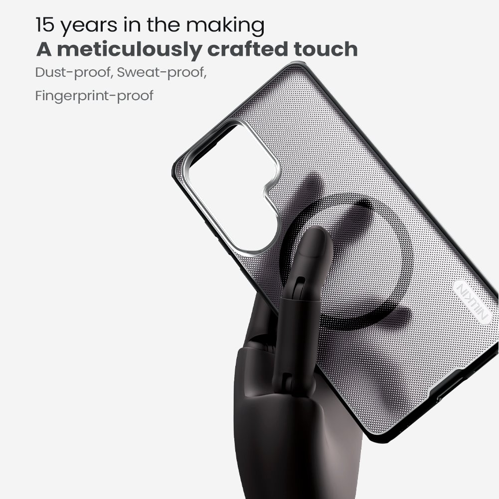 Nillkin Super Frosted PRO Magnetic Zadní Kryt pro Samsung Galaxy S26 Ultra Transparent Black