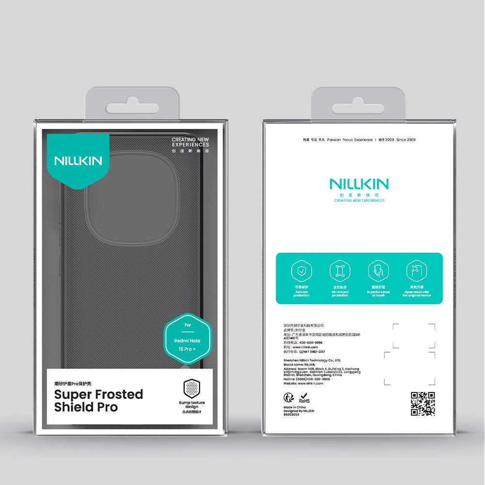 Nillkin Super Frosted PRO Zadní Kryt pro Xiaomi Redmi Note 15 Pro+ 5G Transparent Black 