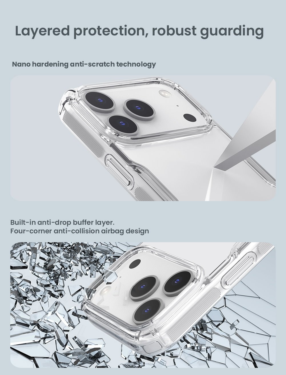 Nillkin Nature TPU PRO Kryt pro Apple iPhone 17 Pro Transparent