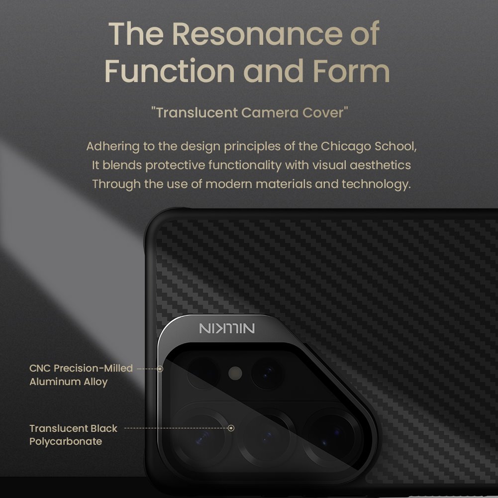 Nillkin CarboProp Aramid Magnetic Zadní Kryt pro Samsung Galaxy S26 Ultra Black/Transparent