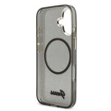 Guess IML Glitter Script Strap MagSafe Zadní Kryt pro iPhone 17 Black