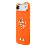 Guess IML 4G Script Metal Logo Zadní Kryt pro iPhone Air Orange