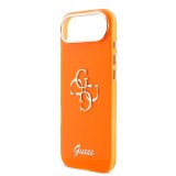 Guess IML 4G Script Metal Logo Zadní Kryt pro iPhone Air Orange