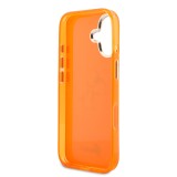 Guess IML 4G Script Metal Logo Zadní Kryt pro iPhone 17 Orange