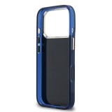 Guess IML 4G Script Metal Logo Zadní Kryt pro iPhone 17 Pro Blue