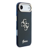 Guess IML 4G Script Metal Logo Zadní Kryt pro iPhone Air Blue