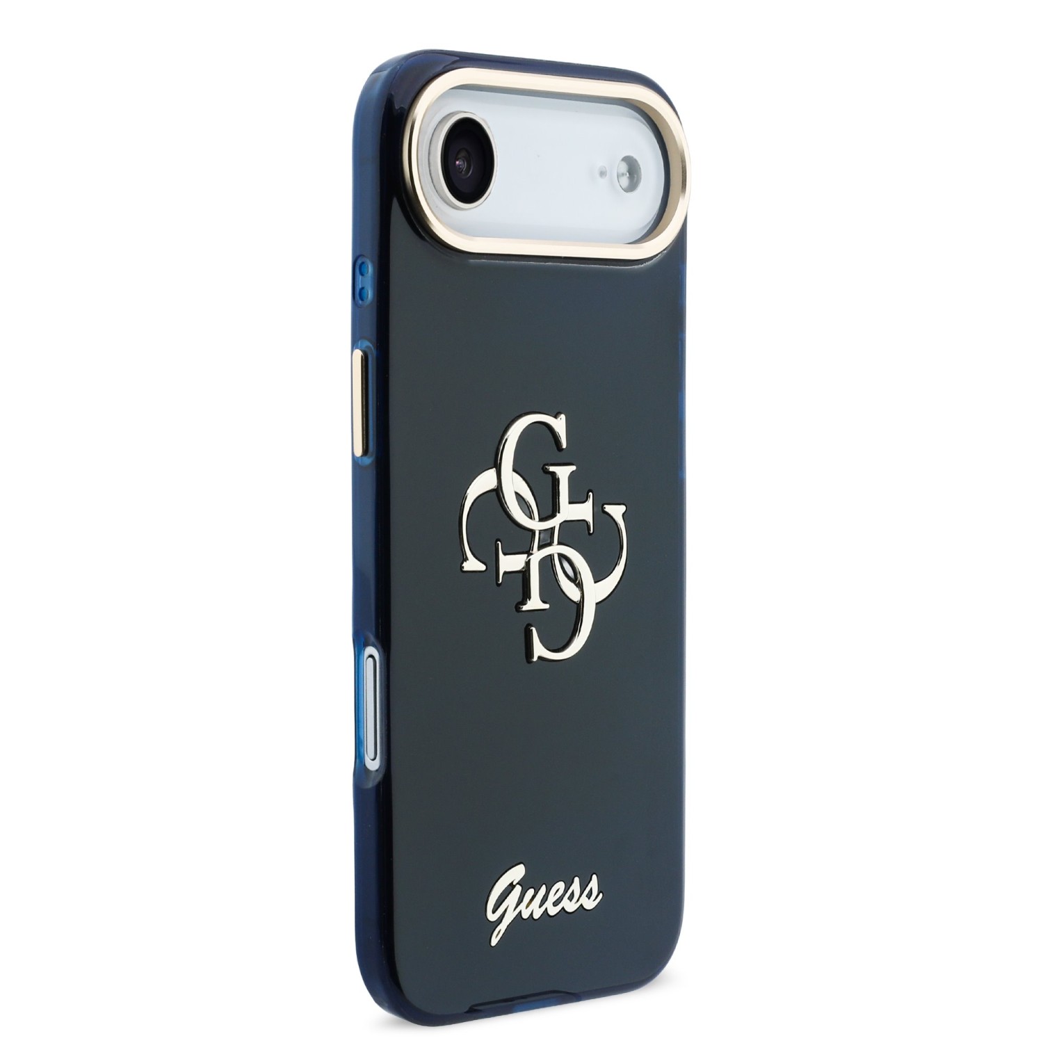 Guess IML 4G Script Metal Logo Zadní Kryt pro iPhone Air Blue