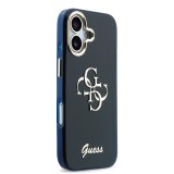 Guess IML 4G Script Metal Logo Zadní Kryt pro iPhone 17 Blue